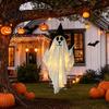 Halloween Geist Außen Dekoration Hängend zur Dekoration Niedlich Fliegend Satin Weiß Wiederverwendbar Party
