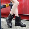 New ArrivalS Open Run Women S Leather Height increaSing Summer Rain bootS