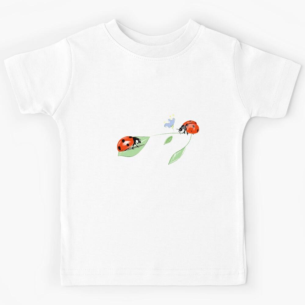 Seven-point ladybug pattern Kids T-Shirt 100
