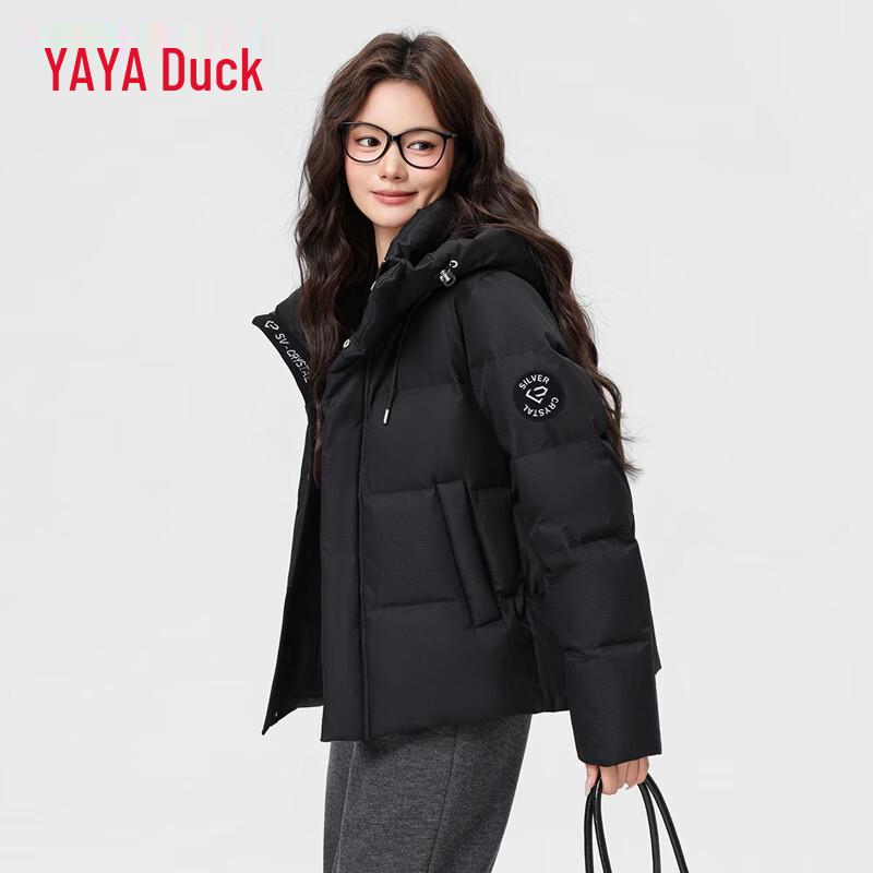 YAYA Women's Hooded Short Puffer Down Jacket