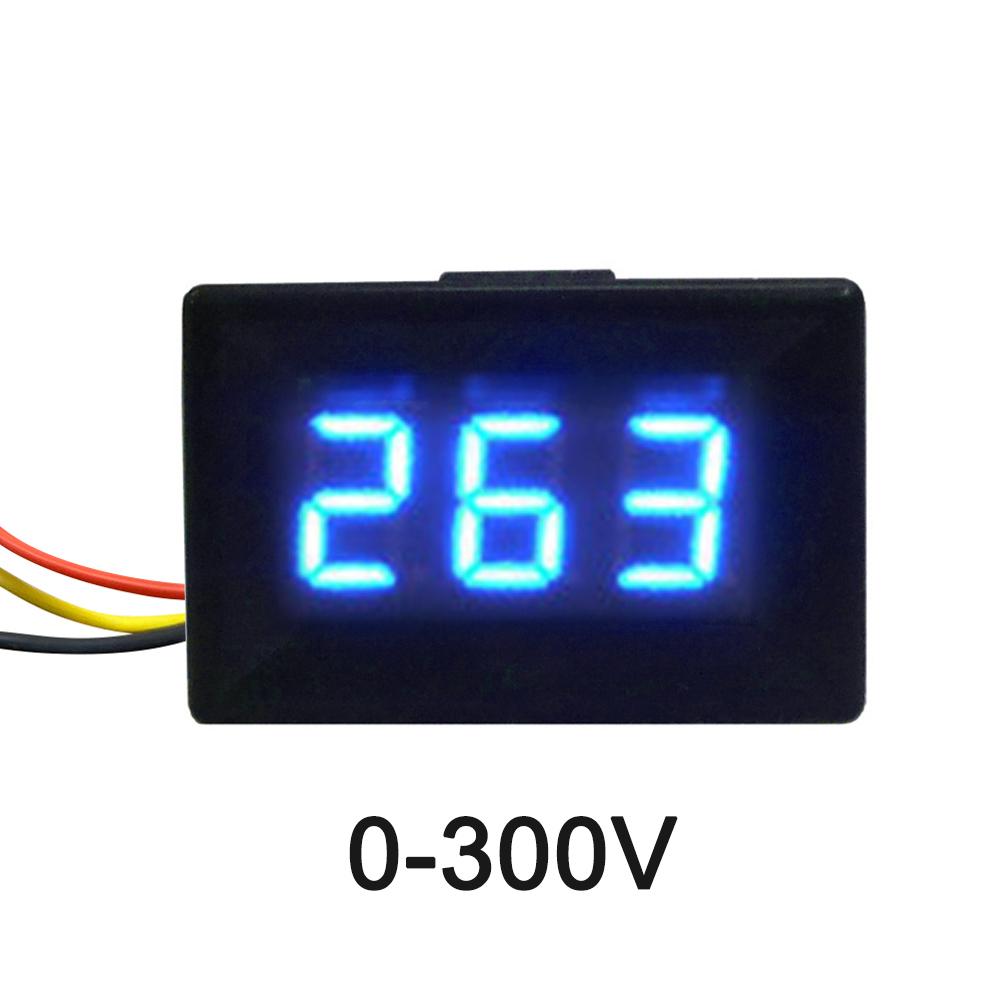 0.36'' DC 0-300V 0-600V 3 Wires Digital Voltmeter Calibrate Reading 0.36 Inch Red Green Blue LED Display Voltage Meter