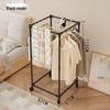 Rolling Floor Clothes and Hat Rack with Storage Shelf 9145: Vertical Bedroom Organizer