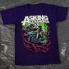 Seltenes Asking Alexandria Band Baumwoll-Geschenk für Fans Vollgröße Lila T-Shirt Unisex T-Shirt