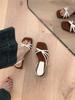 French Temperament Beautiful Roman Sandals Women's 2025 New Open-toed Wedge Heel Versatile High Heels