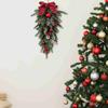 60cm Teardrop Wreath Christmas Decorative Wreath New Upside Down Wreath  Holiday Party