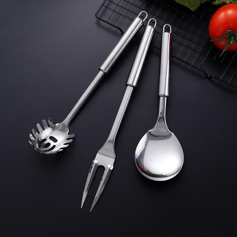 Kitchen Cookware Cooking Utensils Stainless Steel Shovel Soup Spoon Turner Utensils Dinnerware Cooking Tool Kitchen Gadgets