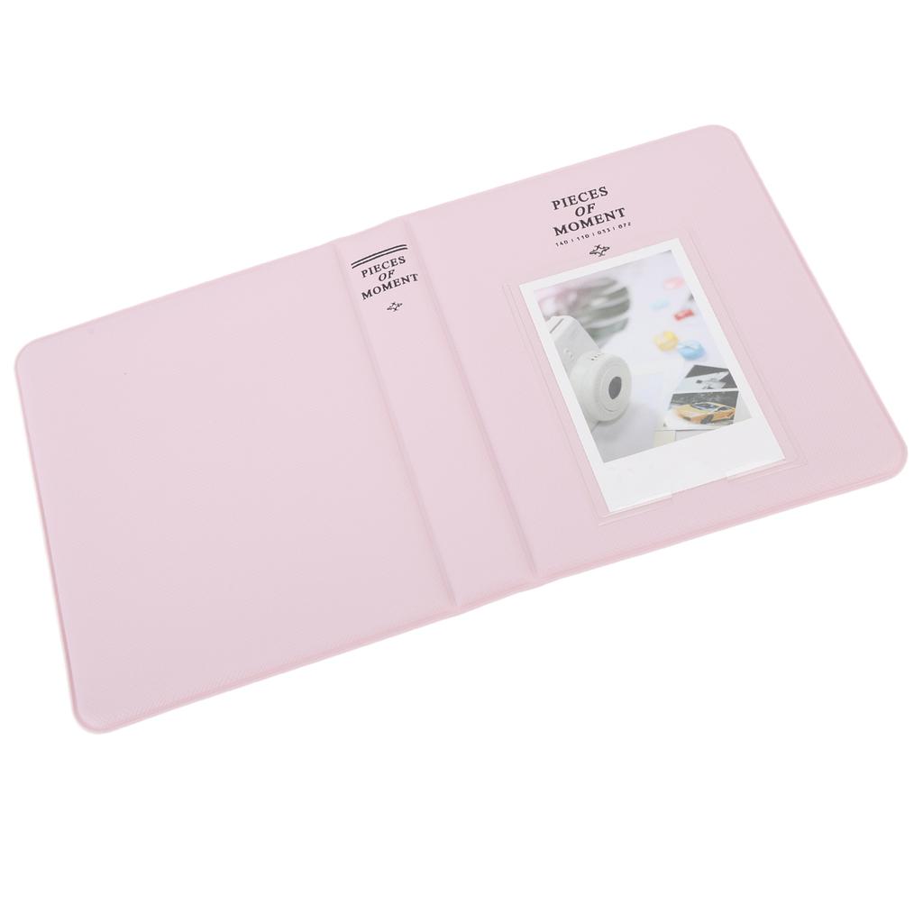 64 S Photo Album Portable 3in PU Leather Card Photo Album for 12 11 9