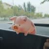 Cute Pig with Glasses Car Pendant Auto Rearview Mirror Pendants Swing Pig Coche Interior Decoraction Accessories Creative Gift