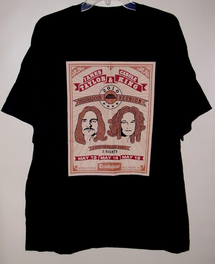 VTG James Taylor and Carole King black shirt Unisex All sizes S to 45XL XZ785 Unisex T-Shirt XXL