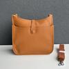 2025 New Genuine Leather Top Layer Cowhide Lychee Pattern Unisex Hollowed-out Crossbody Bag Genuine Leather Women's Bag
