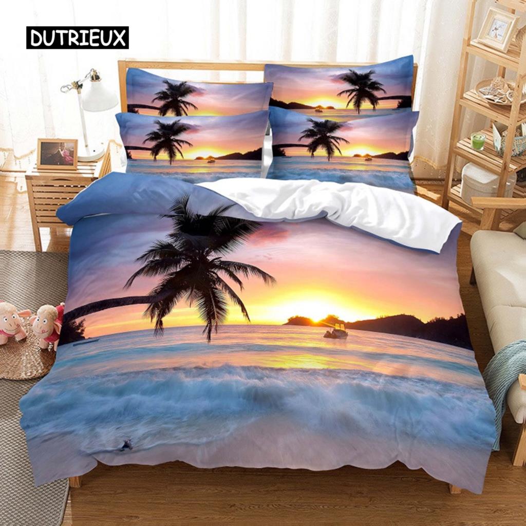 Beaches And Waves Bedding Set Duvet Cover Set 3d Bedding Digital Printing Bed Linen Queen Size Bedding Set Fashion Design