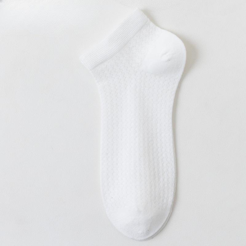

Silk Stockings for Ladies - Thin Style Short Stockings in Solid Color with Mesh Pattern for Good Ventilation and Comfort. 1 pair білий