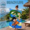 Toalla de Playa con Ilustración de Anime de Dragón, Toalla de Playa de Microfibra, Perfecta Para Piscina, Playa, Viajes, Decoración del Hogar, Regalos para Fans de Fiestas en la Playa