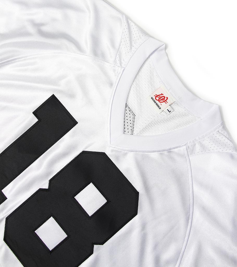Wieoldeuwoldeu Weird 18 Rugby Jersey White