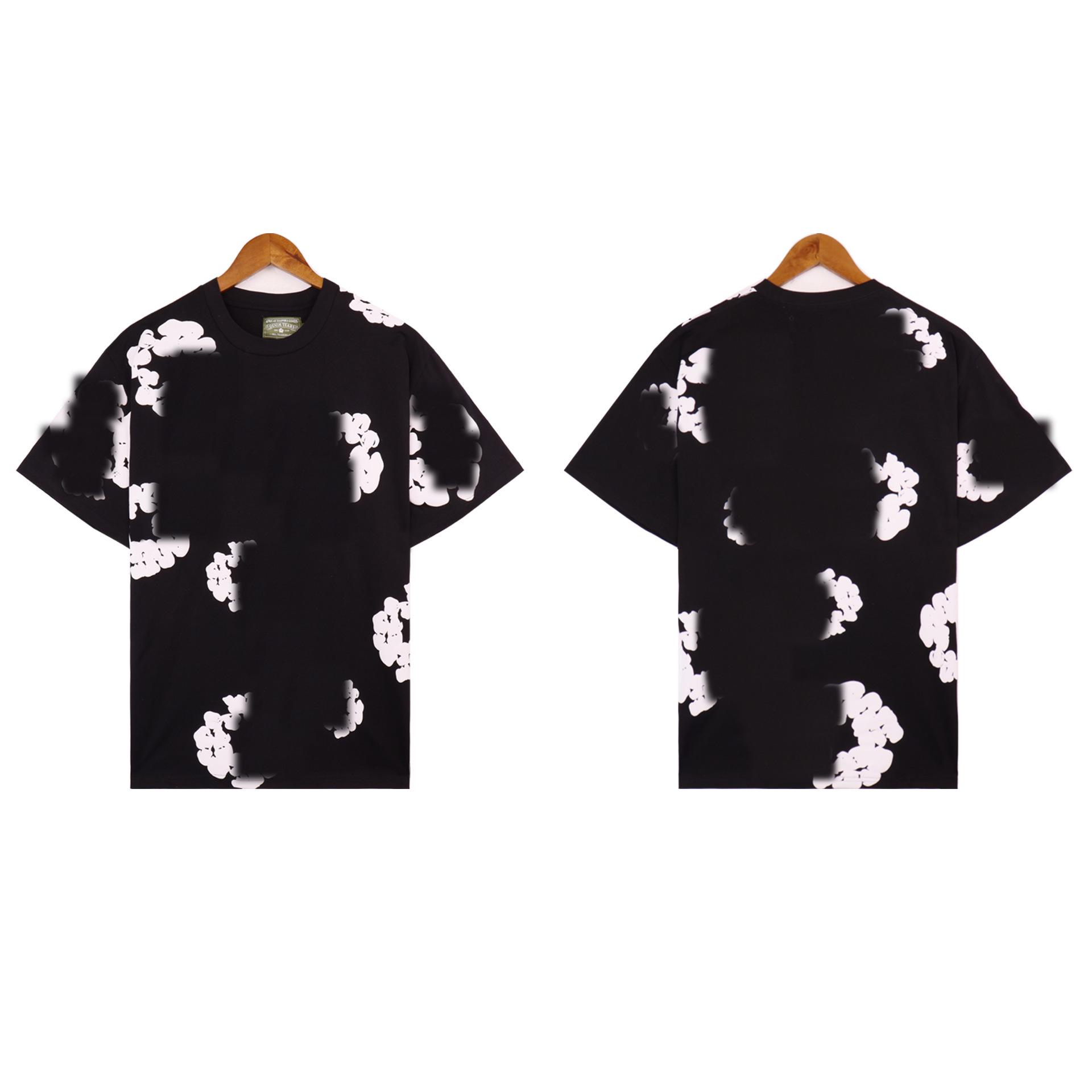 

Весняно-літня повсякденна вільна футболка з деніму та бавовни з принтом, з круглим вирізом M (European Size)