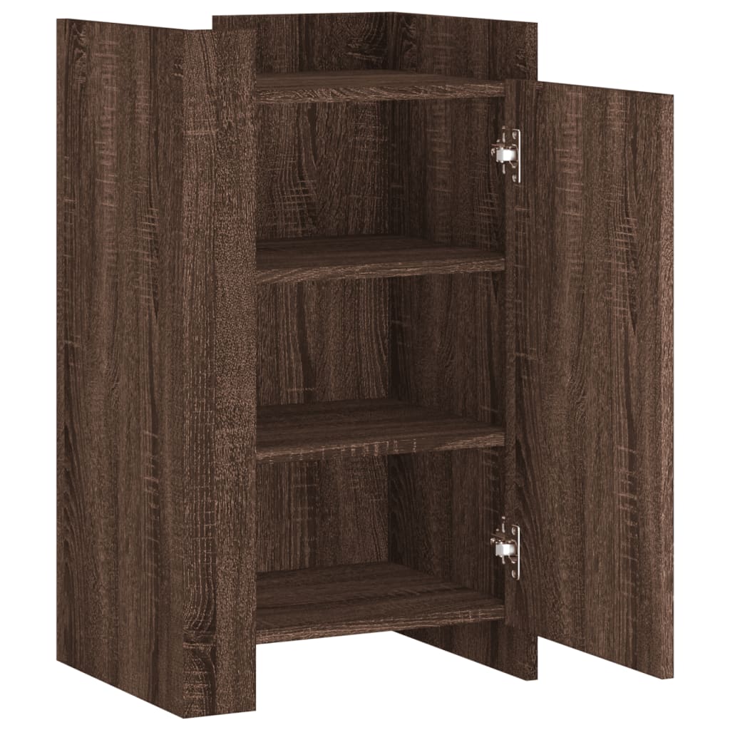 Sideboard in Brown Oak Look 45 x 35 x 75 cm Particleboard