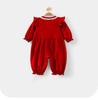Youqi 2026 Autumn Baby Red Long-Sleeve Romper for Hundred Days Birthday Celebration