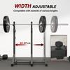 Heavy Duty Barbell Squat Rack Adjustable And Multifunctional Weight Power Stand For Home Gym Black