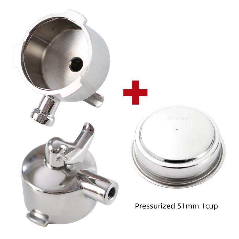 Doppelauslauf Siebträger 51mm Für Delonghi EC685 EC680 Espressomaschine Filter Siebträger 51mm Delonghi Zubehör