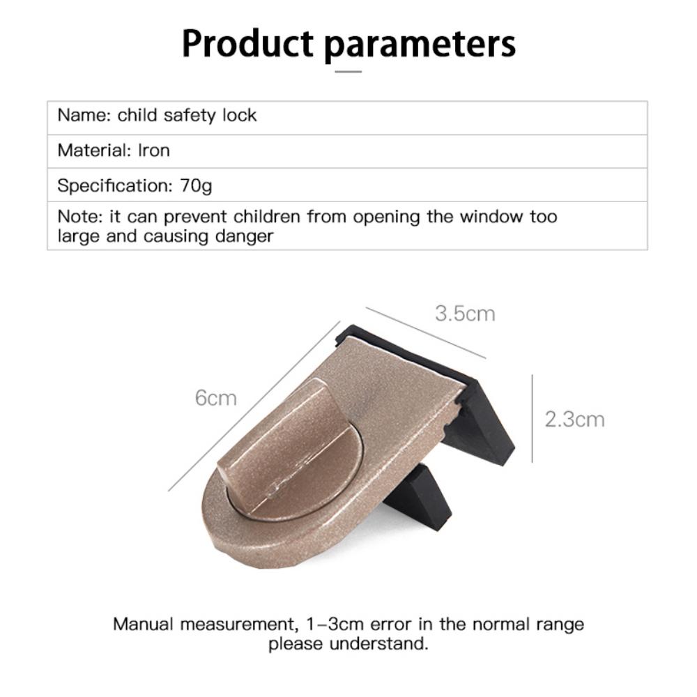 Aluminum Alloy Anti-theft Lock Buckle Window Limiter Window Plug Sliding Door And Window Safety Lock Child Protection Lock