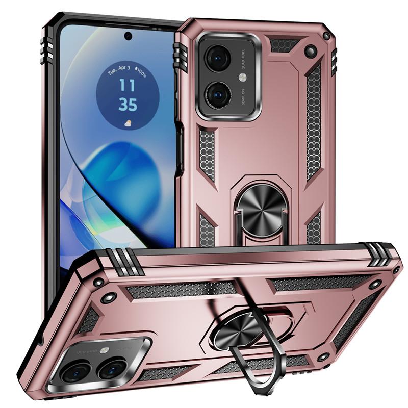 Pro Motorola Moto G54 Pouzdro Luxusní Pancéřové Nárazuvzdorné Pouzdro na Telefon Pro Moto G54 G 54 MotoG54 Auto Magnetický Kroužek Držák Zadní Kryt