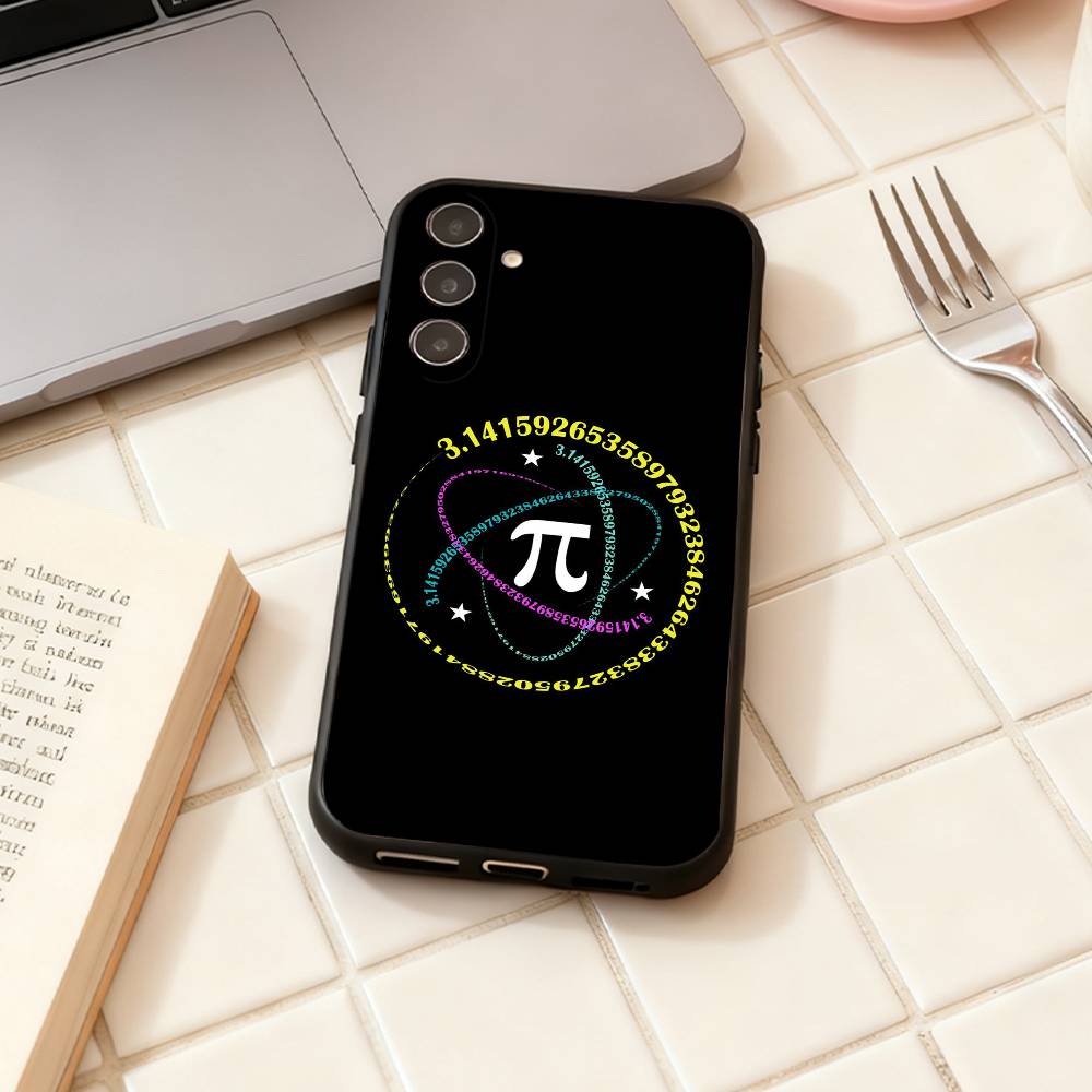 Math Formula Pi phone Case For Samsung Galaxy A73,A72,A71,A70,A53,A52,A51,Others Soft Black Shell