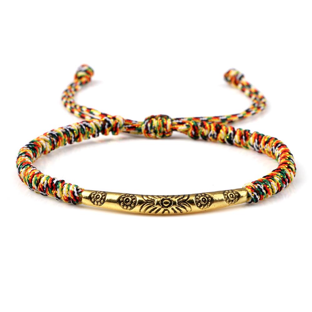 Creative Red String King Kong Knot Bracelet - Adjustable Hand-Woven Jewelry Set for Women & Couples разноцветный