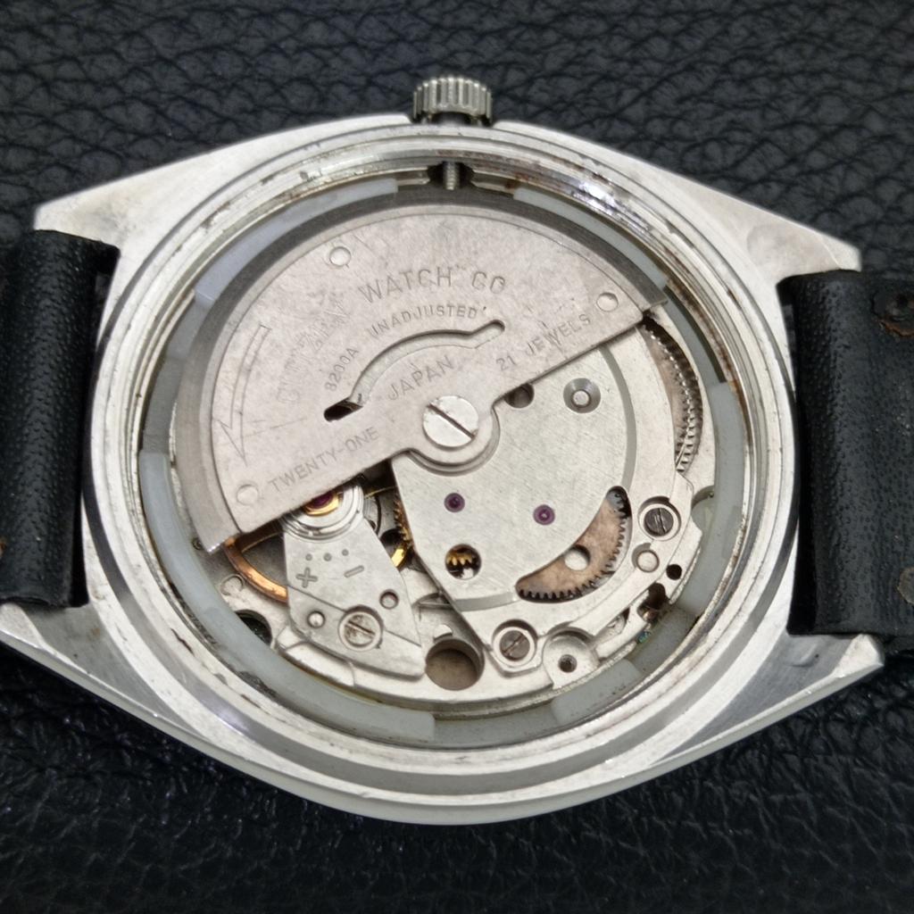 AUTOMATIC VINTAGE CITIZEN 8200 JAPAN MENS SILVER COLOR DIAL WATCH a706837-1