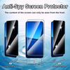2pcs Privacy Tempered Glass For XiaoMi 17 15 14 13 Anti-Spy Screen Protector