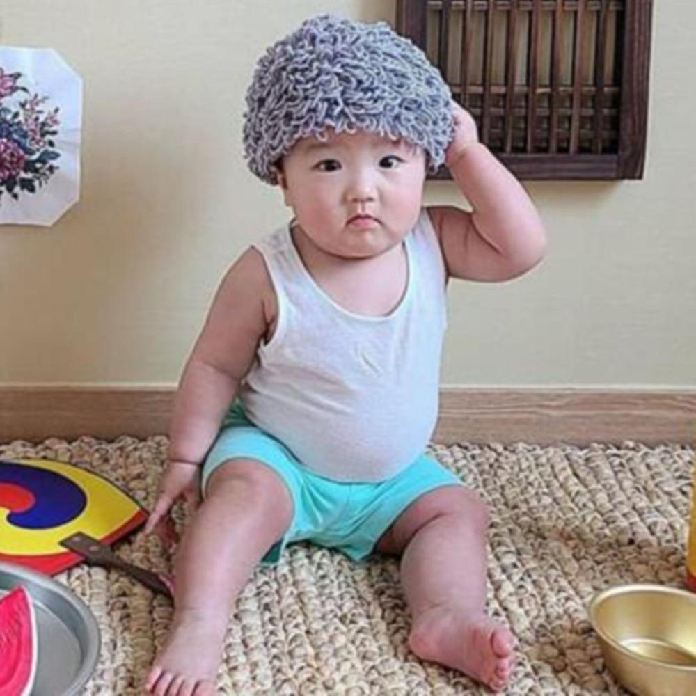 

Breathable Baby Curly Hair Hat Elastic Baby Woolen Cap Soft Kids Knitted Hat Versatile