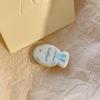 4Pcs Hairpin Cream Macaron Color Snapper Fish Shape Hair Clips Gentle Hold No