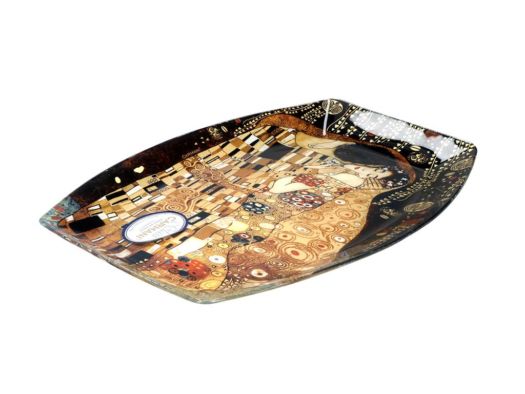 Talerz Dekoracyjny Gustav Klimt Pocałunek Sztuka Porcelana Do Domu