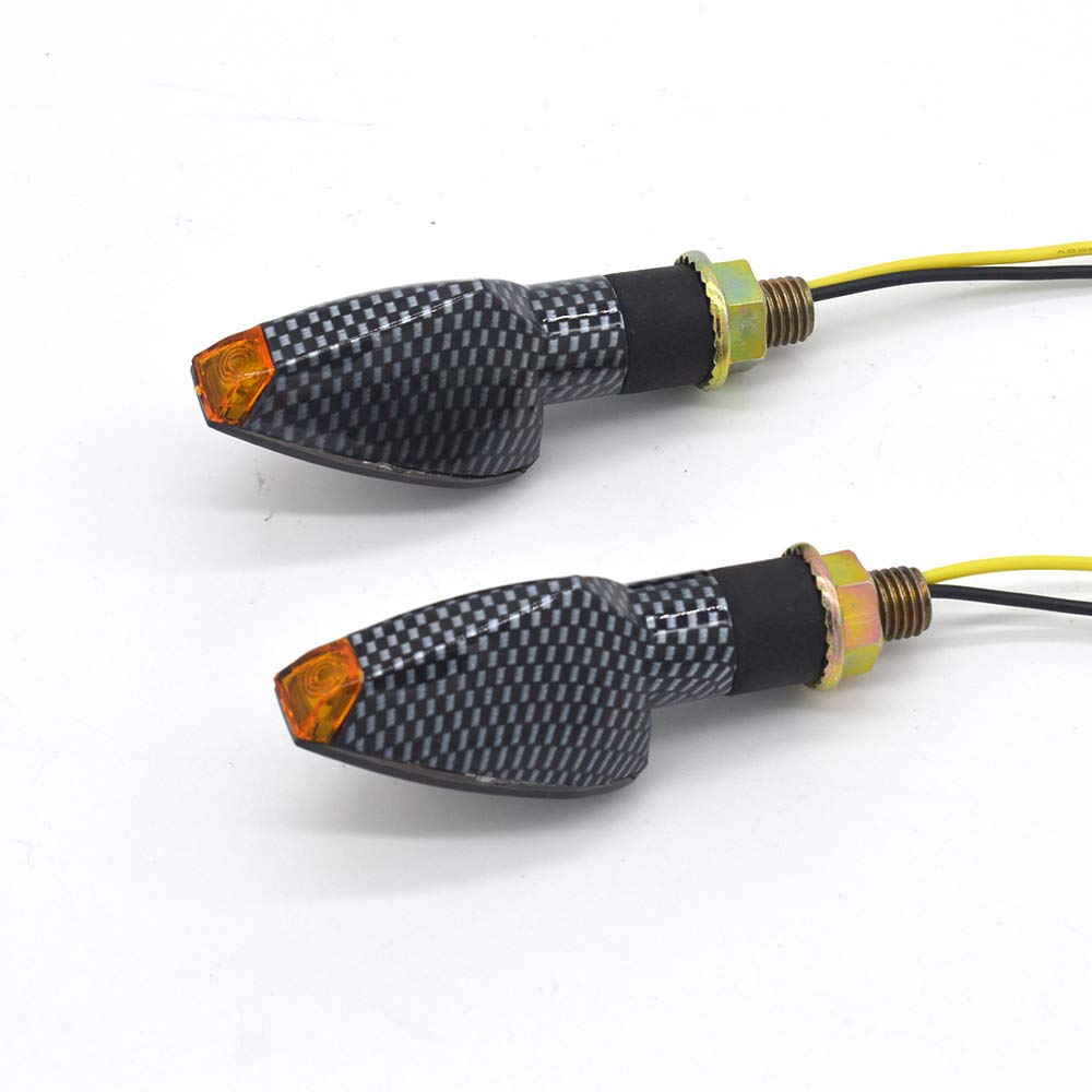 evomosa Turn Signal Lamp, Turn Light, LED, Motorcycle, Double-sided Luminous, Universal, Front and Back,