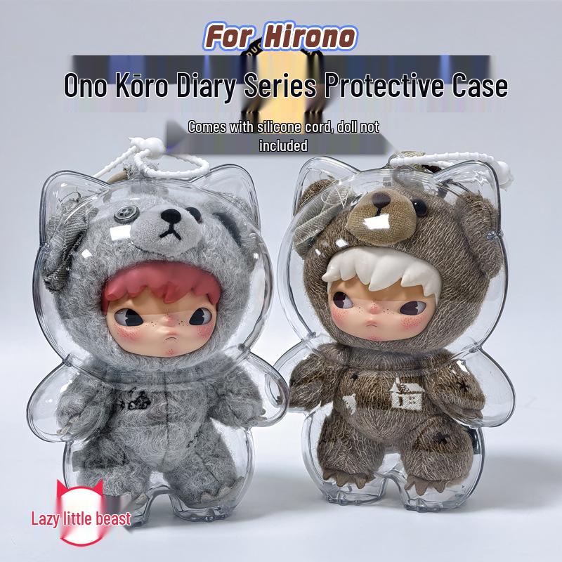 Hirono Ono Road Diary Series: Clear Dustproof Protective Case for Lazy Skin Little Beast