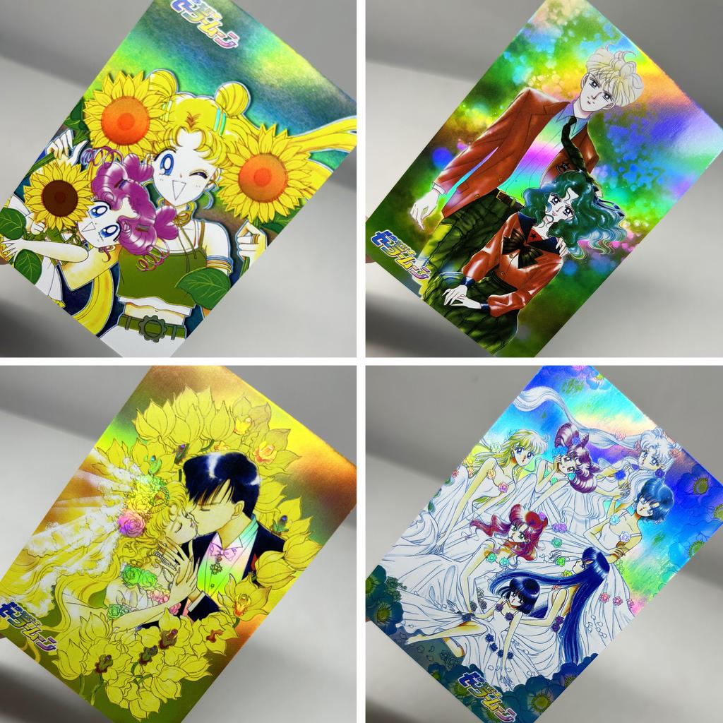 DIY 15 Stück/Set Hübsche Wächterin Sailor Moon Selbstkontrolle Sammeln Unterschrift Sammel-Flash-Karte Anime Bunte Flash Weihnachten Geschenk