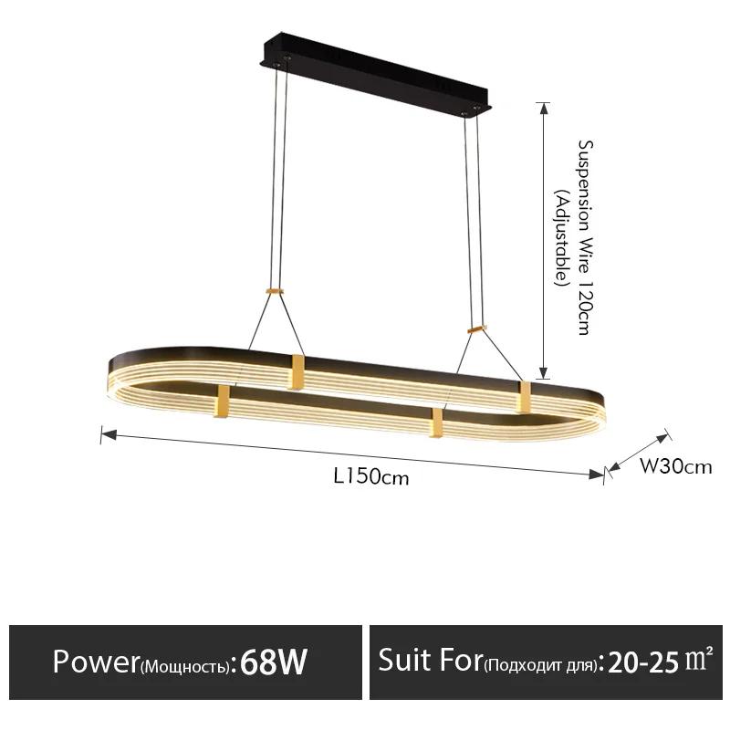 Modern minimalist restaurant pendant light Nordic creative personality designer art bar kitchen long dining table pendant light