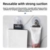 4Pcs Transparent Suction Cup Clip Detachable No Drilling Windshield Ticket Clip Reusable Multi-function Recipe Holders Holder