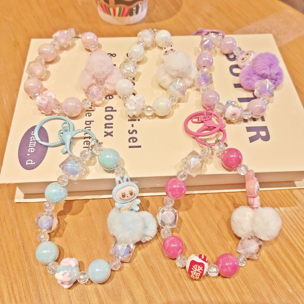Color Dopamine Mobile Phone Chain DIY Handmade Beaded Blind Box Doll Chain Live Mobile Phone Chain Bag Chain Female