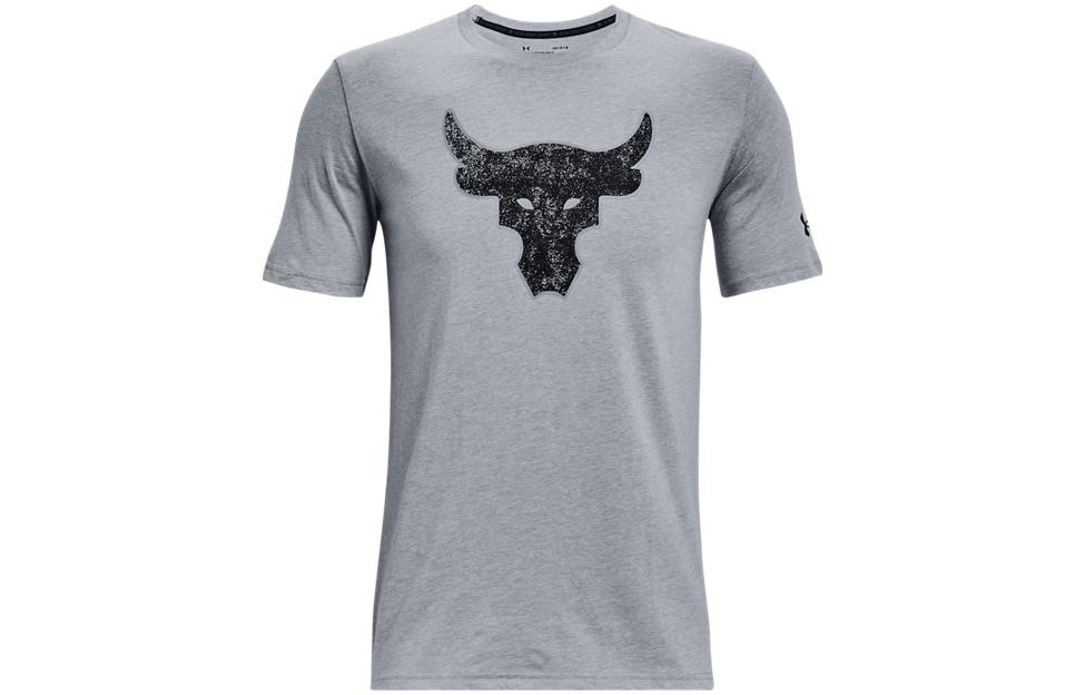 Under Armour Project Rock T Shirt Men s Gray 1371214-035 XXL
