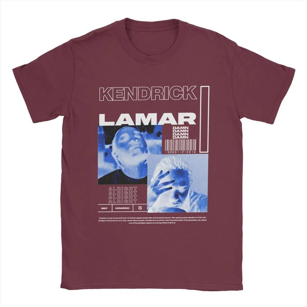 Novelty Kendrick Lamar T-Shirts Men Round Collar 100% Cotton T Shirts Short Sleeve Tee Shirt Gift Idea Clothing