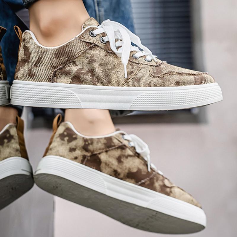 2025 Summer Men's Canvas Shoes Breathable Soft Sole Casual Shoes Versatile Retro Denim Shoes Designer Brands Zapatos De Hombre