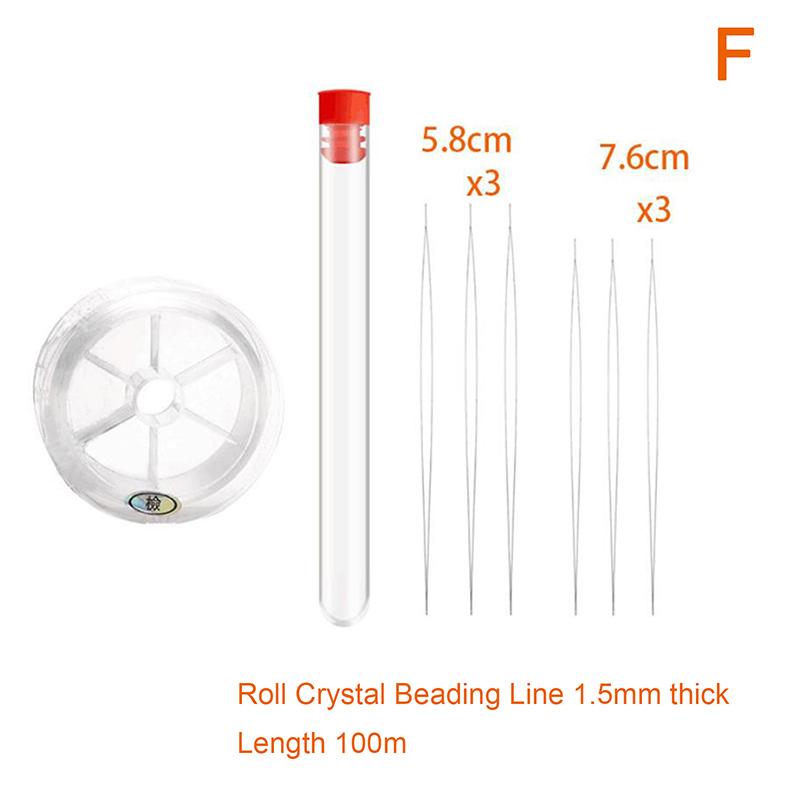 1Set Beading Needles Big Eye Beading Needles With Bottle For Jewelry Making Diy