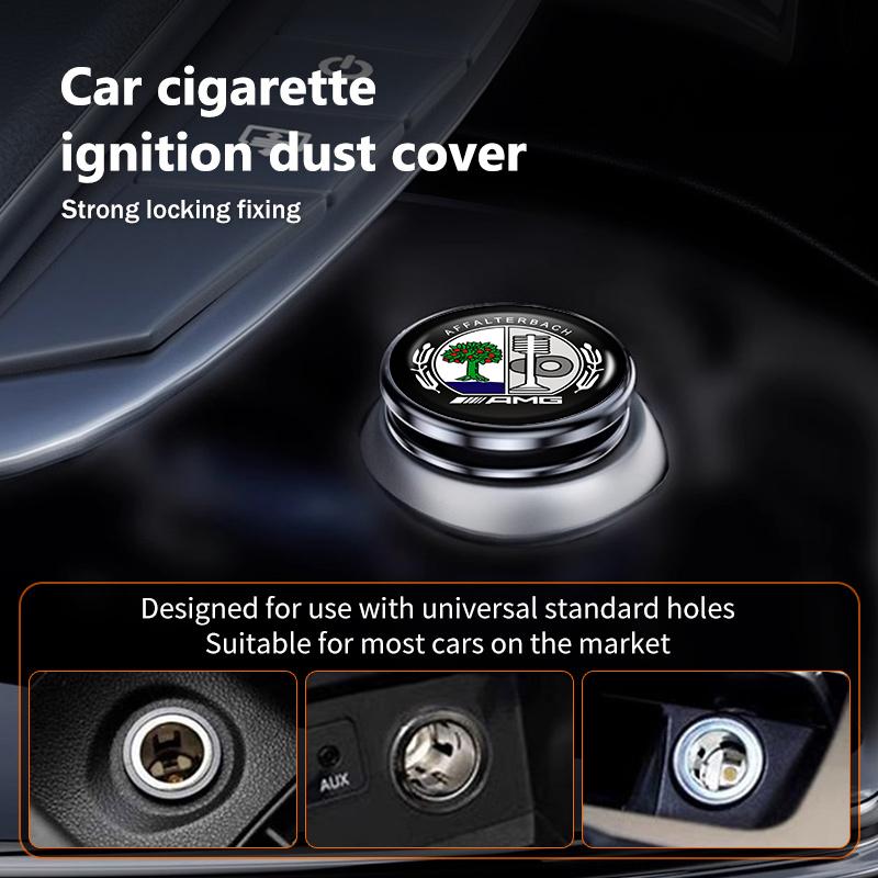Alloy Socket Dust Cover Lighter Plug Car Cigarette Lighter Cap For Mercedes Benz AMG A B C E S G Class A180 CLK CLA GLE GLC W212