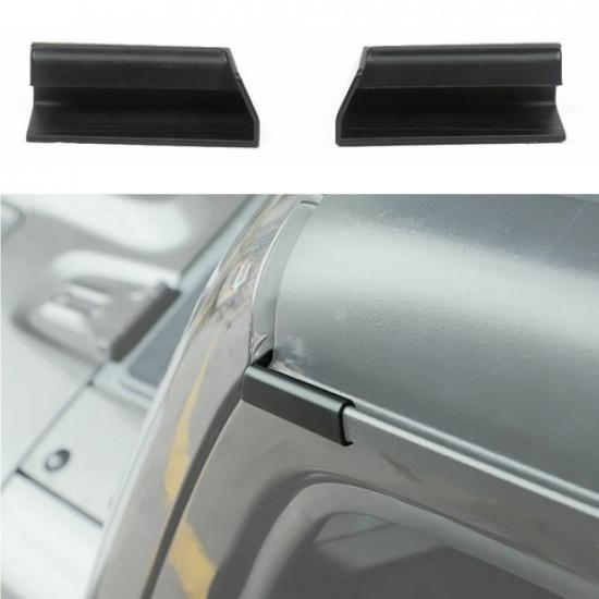 

Top Water Rain Gutter Extension Channel Kit For Jeep Wrangler JL JT 2018+ Black