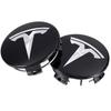 Bilklistremerke 2025 Ny Tesla 4 stk/sett 56 mm Tesla Model 3 Model Y Originale Deksel Navkapsler Senterkopper for Tesla Model Y X S