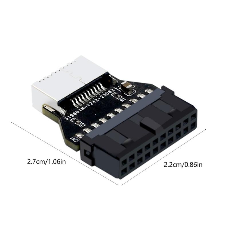 90 Degree USB3.1/3.2 Type C 20 PIN Internal Adapter Plugs Play No Driver Required