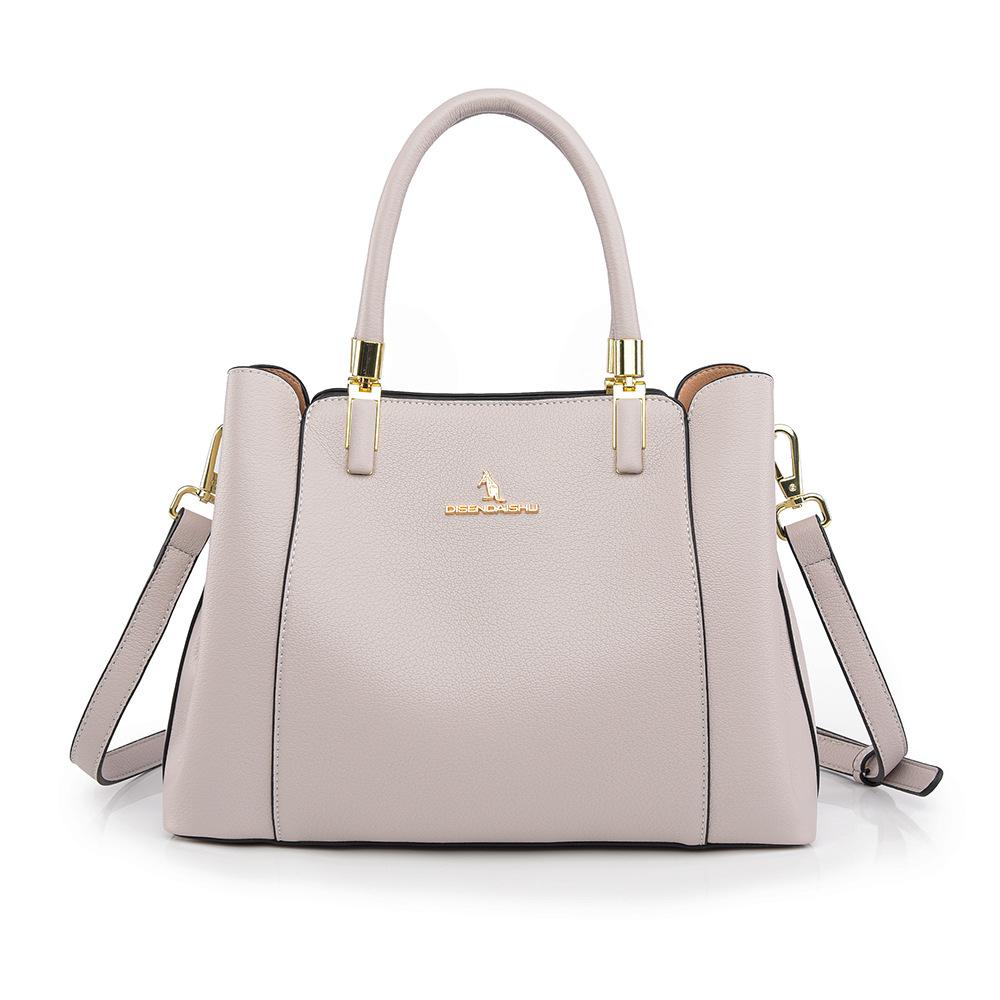 

Women s handbag new simple commuter bag women can single shoulder large capacity multi-compartment tote bag wholesale сірий колір