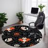 1pc Halloween Cats Office Round Area Rug, Indoor Mat Suitable For Office, Under Office Chairs Bedroom Living Room Home Decor, Room Deco