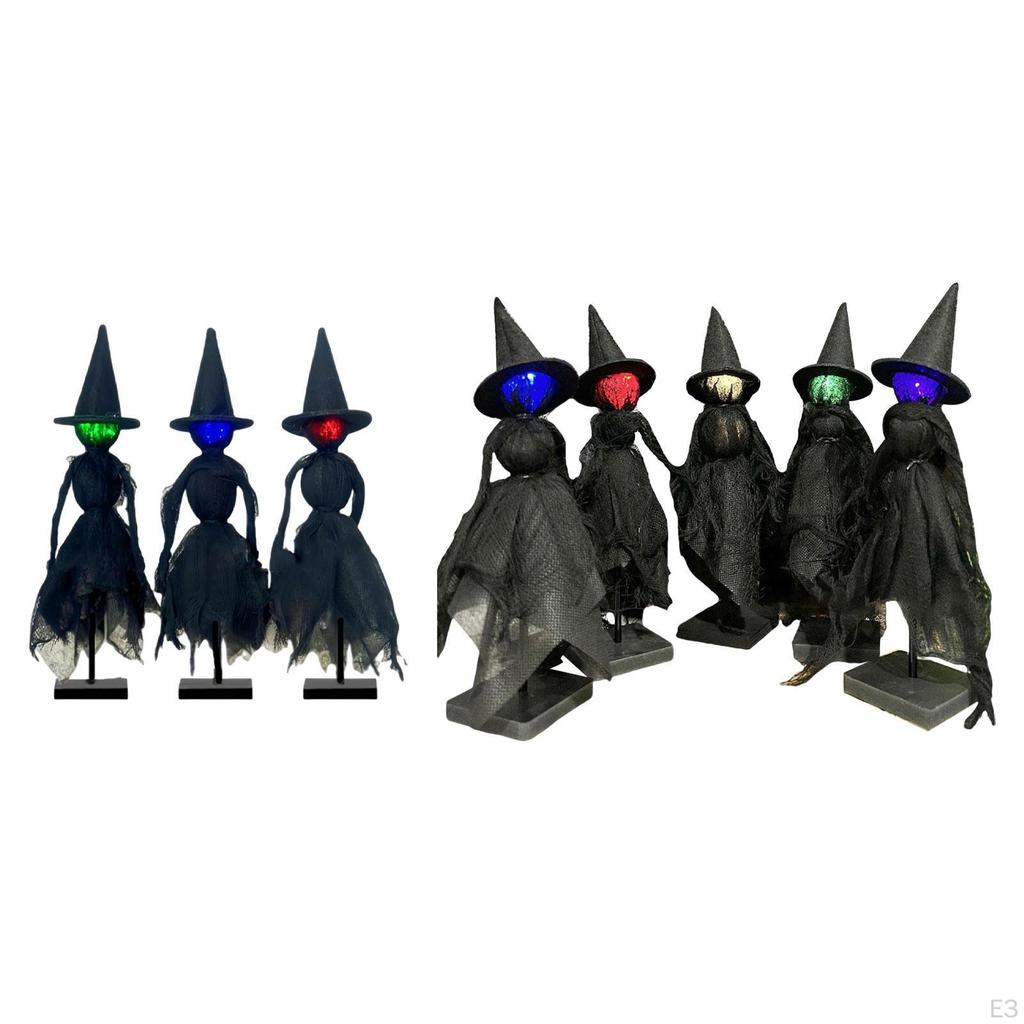 Primitive Witch Figurines Landscape Figures DIY Supplies Lightweight Handcraft Sculptures Statues