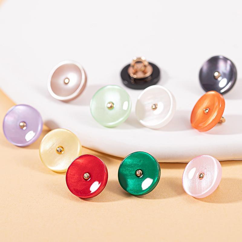 Мультяшная пуговица Детская одежда Милое поло Маленькая пуговица 10pcs бежевый